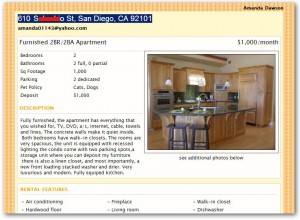 Apartment rental scam