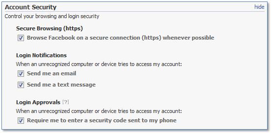 Facebook Account Security