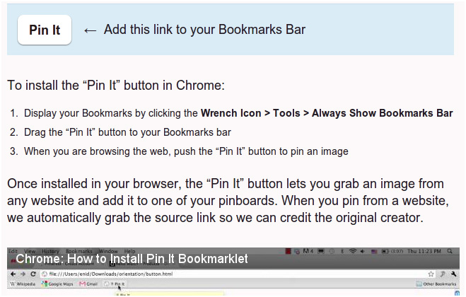 pin to browser