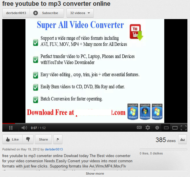 Free YouTube .mp3 – with a free malware bonus WeLiveSecurity