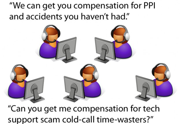 Scams: Tech Support, Accident Insurance, PPI, Oh My My