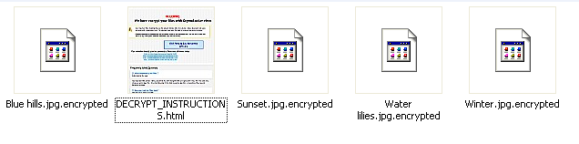 Encrypted files in users' pictures