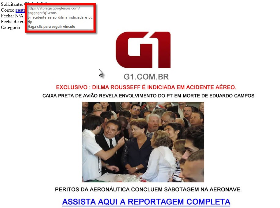 Dilma Malware imagem 1