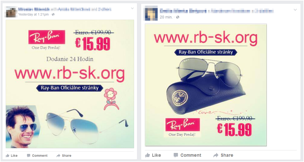 Buying Ray‑Bans? Don't fall Facebook WeLiveSecurity