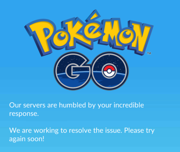 Pokemon servers down