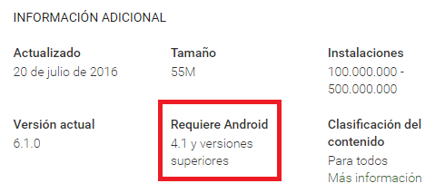 Android Version 4.1y