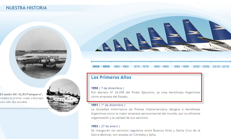 sitio web aerolineas argentinas