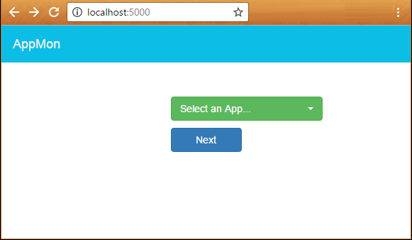 AppMon Browser localhost:5000