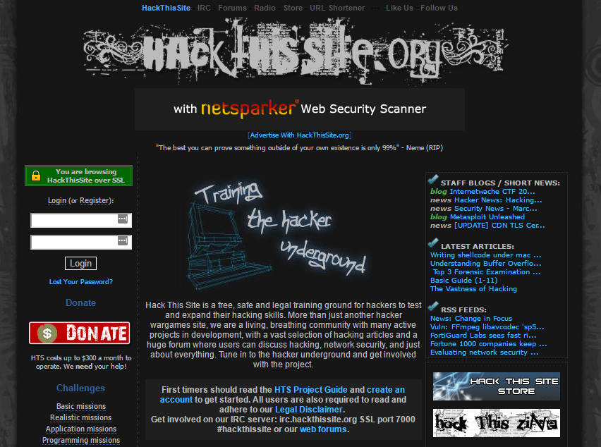 hack this site