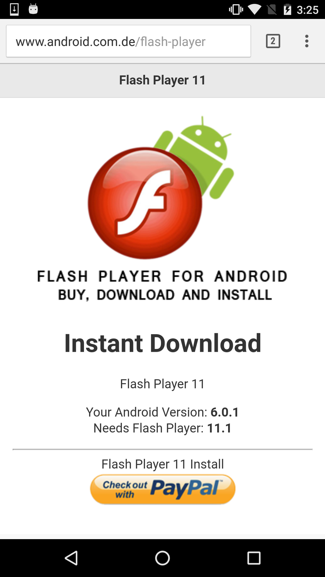Adobe Flash Player Fake-App
