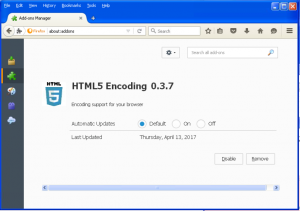 addons HTML5 Encoding 0.3.7