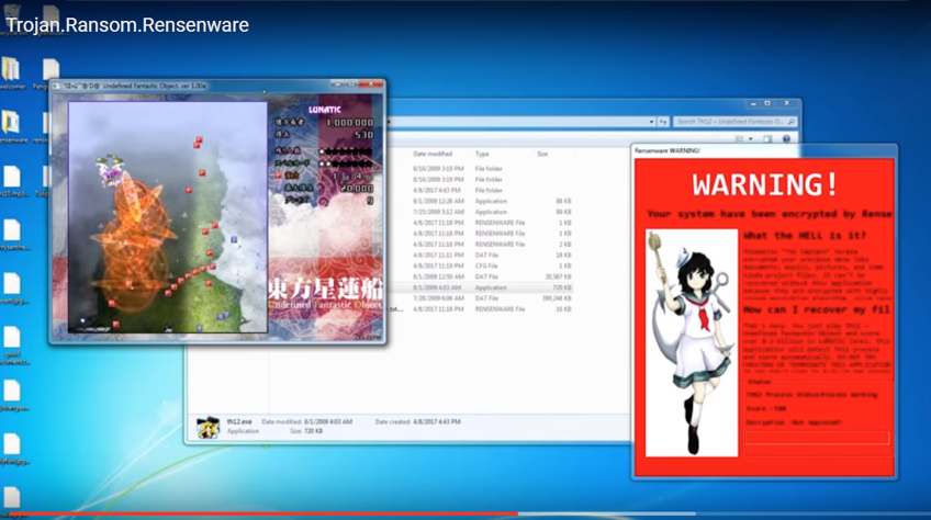 Screenshot eines Videos zeigt Rensenware