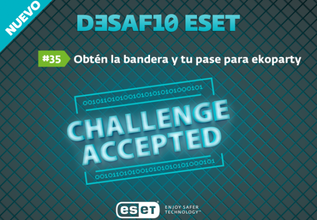 Desafío ESET #35: Obtén la bandera y tu entrada gratuita para ekoparty