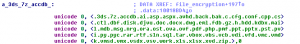 Figure 10 – Liste des extensions de fichiers cibles de Diskcoder.C