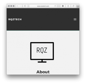 Figure 3 – Page d’accueil de RQZTech en date du 2 juin 2017