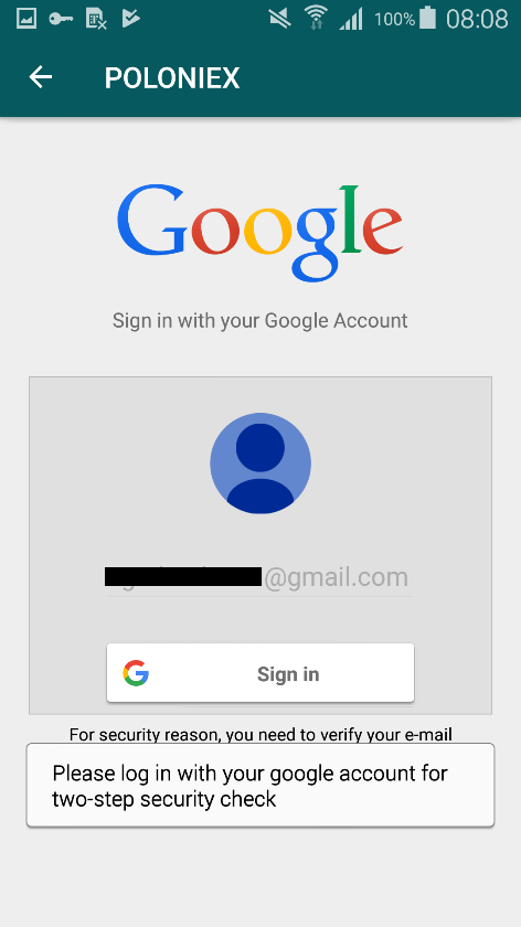 Abbildung 4: Fake-Login-Screen fordert Nutzer auf die Gmail Login-Daten einzugeben