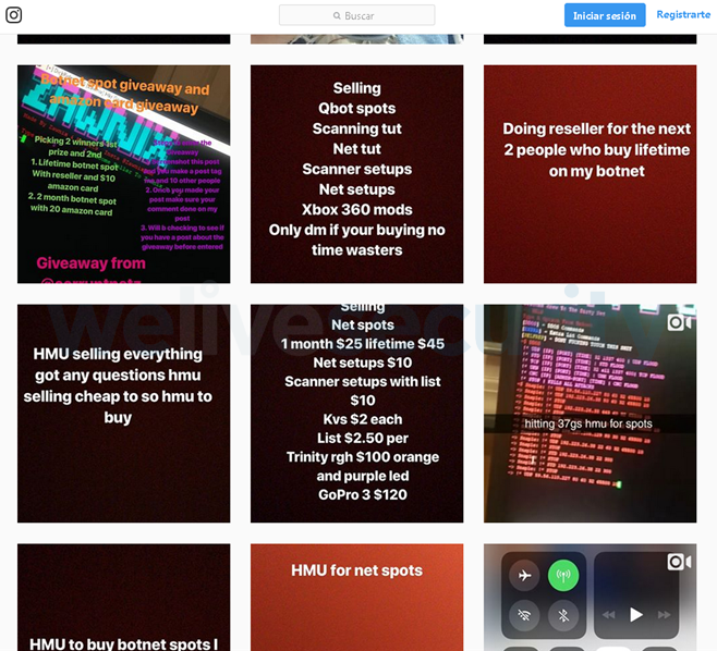 Instagram dient als Plattform zur Verbreitung der Darknet-Angebote