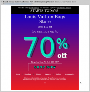 Abbildung 3: Zu schön, um wahr zu sein - Luis Vuitton Bag unglaublich günstig