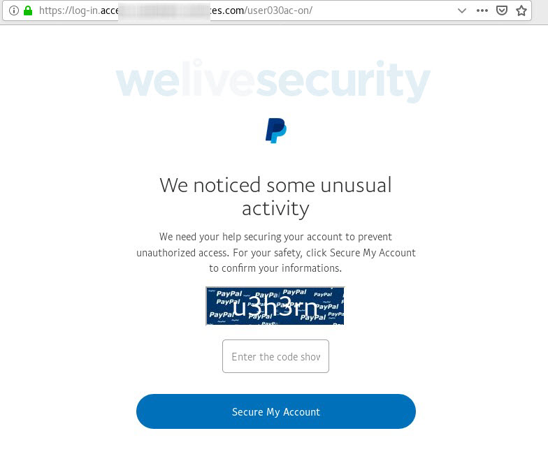 Finalmente cocodrilo origen Nuevo phishing suplanta identidad de PayPal para robar información  financiera | WeLiveSecurity