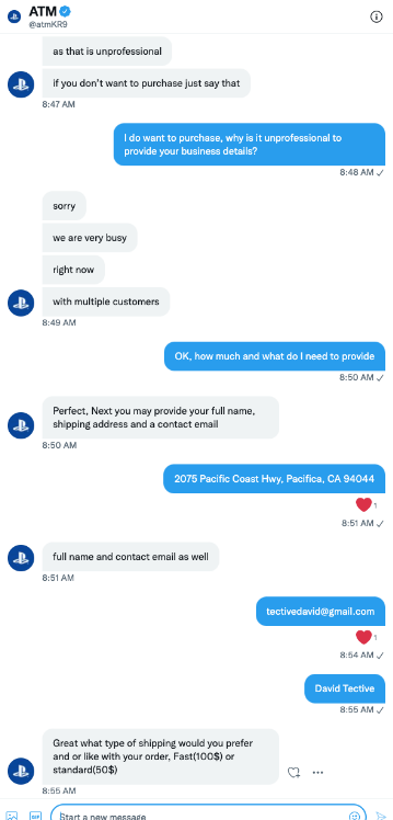conversation with a scammer 3