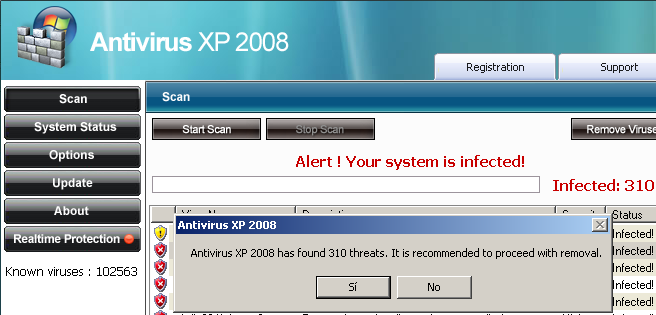 Antivirus XP 2008